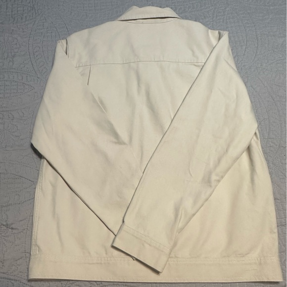 Vans Anaheim Needlepoint Floral Jacket Men's Cream Roses Snap Front - Picture 5 of 9